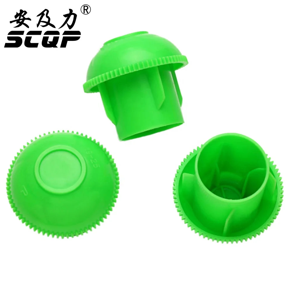 Q1 Green Mushroom Plastic Rebar Safety Caps,Protective End Caps For Construction Industry Fits
