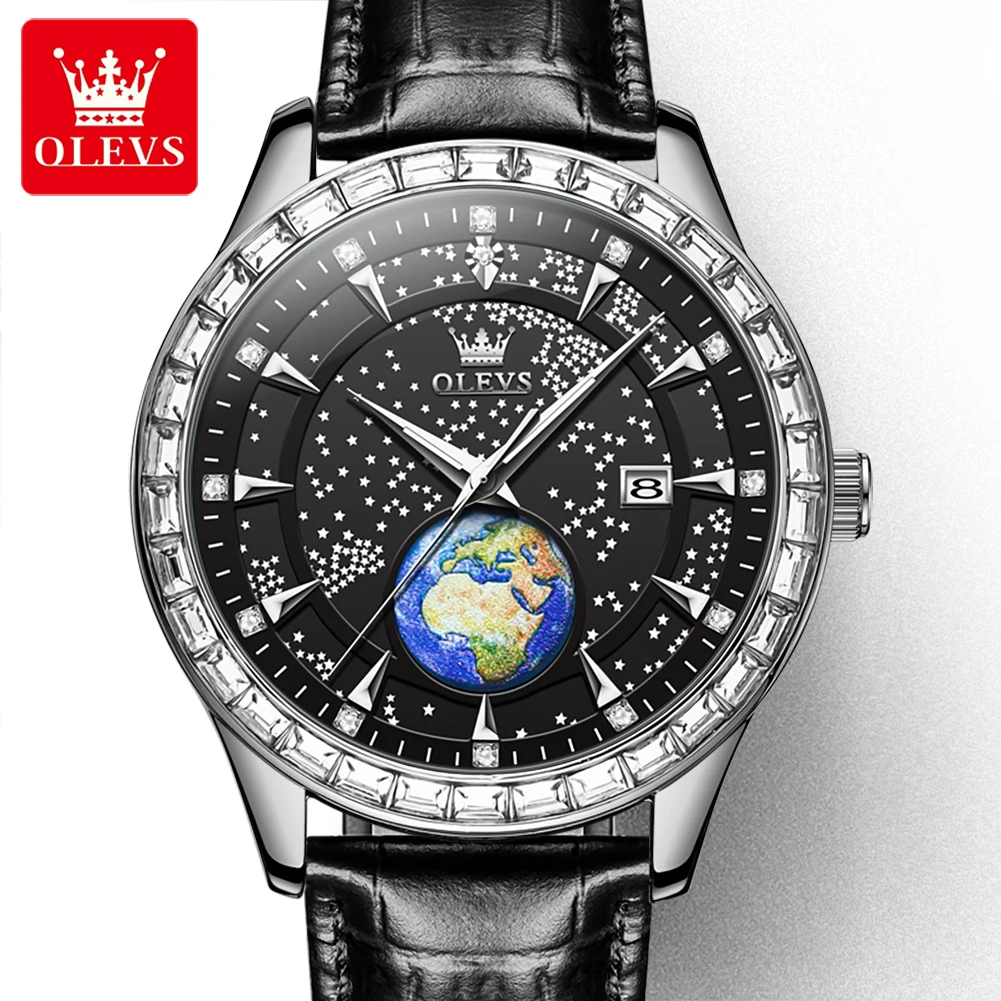 Men's Watch OLEVS 9967 - Luxury Stainless Steel Sports Watch