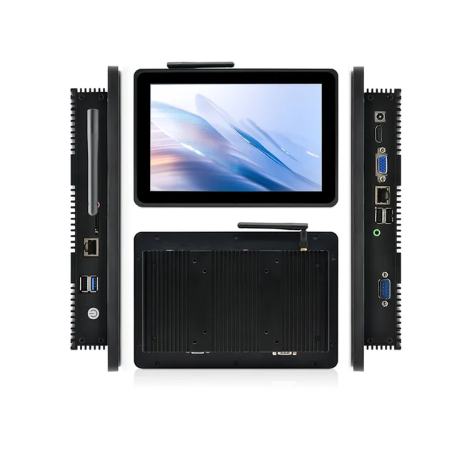 IP65 Waterproof Industrial Panel PC8"  10.4 "13.3" 15" 15.6" Industrial All In One PC J1900 I3 I5 I7 Touch Screen Industrial PC