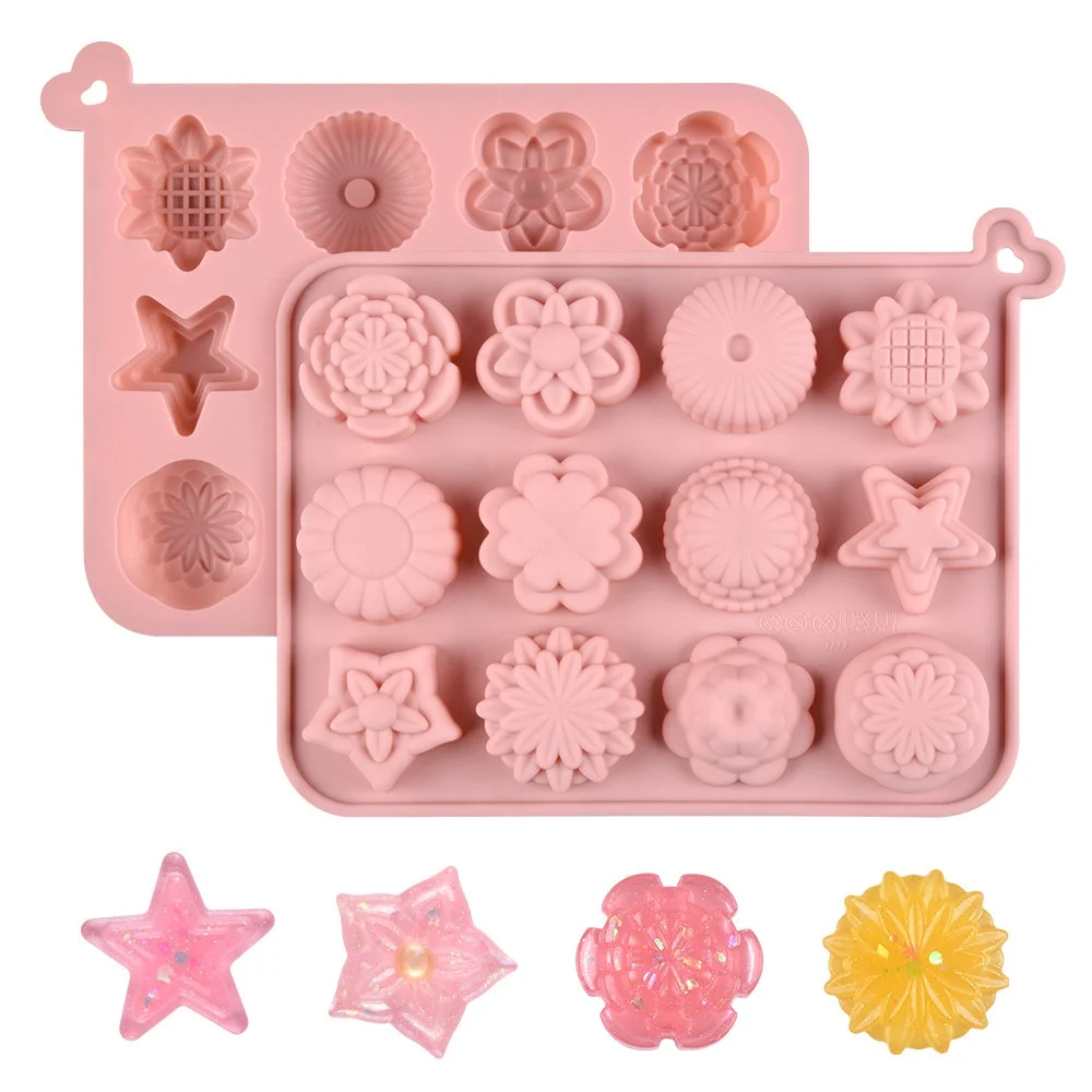Hot Sale 3d Flower Shape Silicone Soap Mold Bakeware Chocolate Mold