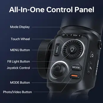 ZHIYUN Smooth 5S AI Pro Gimbal Stabilizer for Smartphone Phone Gimbal with AI Tracker for Video Recording Filming Vlogging product image