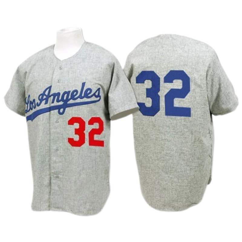Wholesale Throwback 32 Sandy Koufax Jersey Men's #34 Los Angeles Dodgers  baseball Jersey From m.