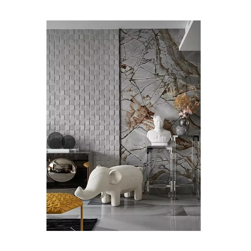 Luxury Impression Blue Marble Stone Slab Polished Modern Design Outdoor 1 Year Warranty Fujian Hotel Use