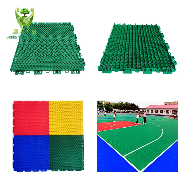 Manufacture Pp Basketball Court Floor Tiles Antislip Floor Paint For
