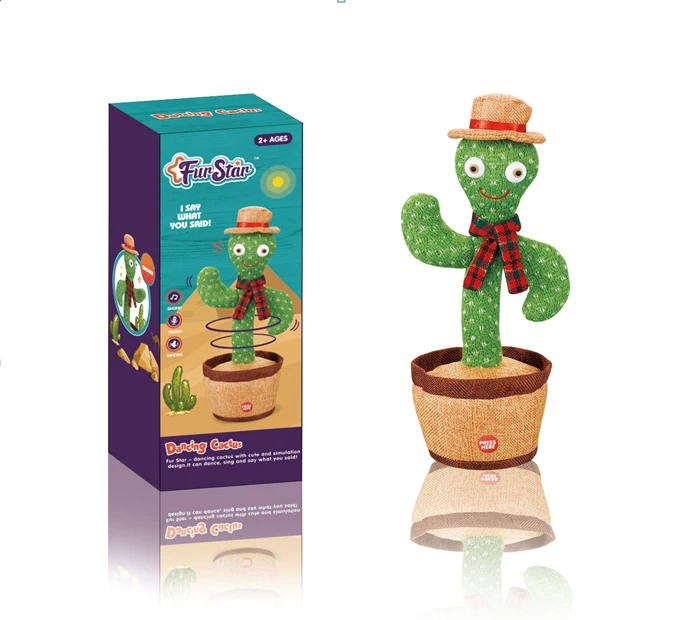 electric dancing cactus toy cactus jack talking toy plush stuff toy for home 