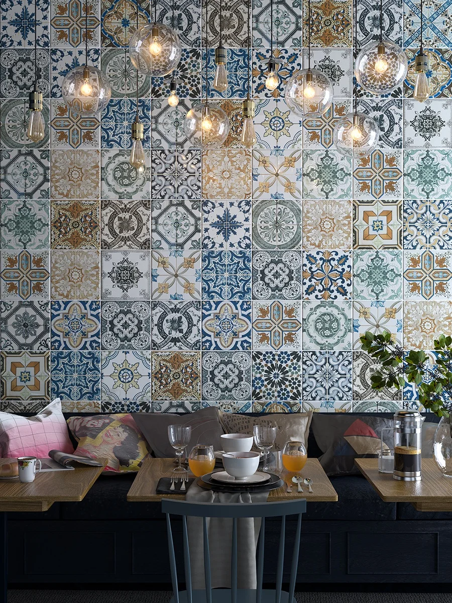 Quanzhou Ceramic Decor  Moroccan Cement Flooring Tiles for Stairs
