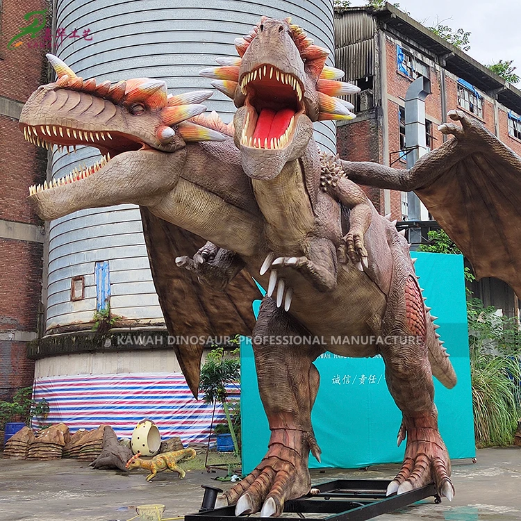 Kawah Dinosaur - Realistic Dragon Statues for Parks & Homes