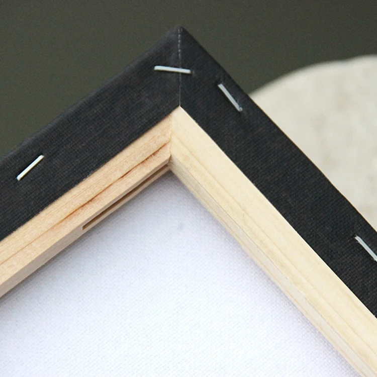 ECO-Friendly 280g/380g Black Stretched Canvas Artist Canvas Custom Size for Oil/Acrylic Paints