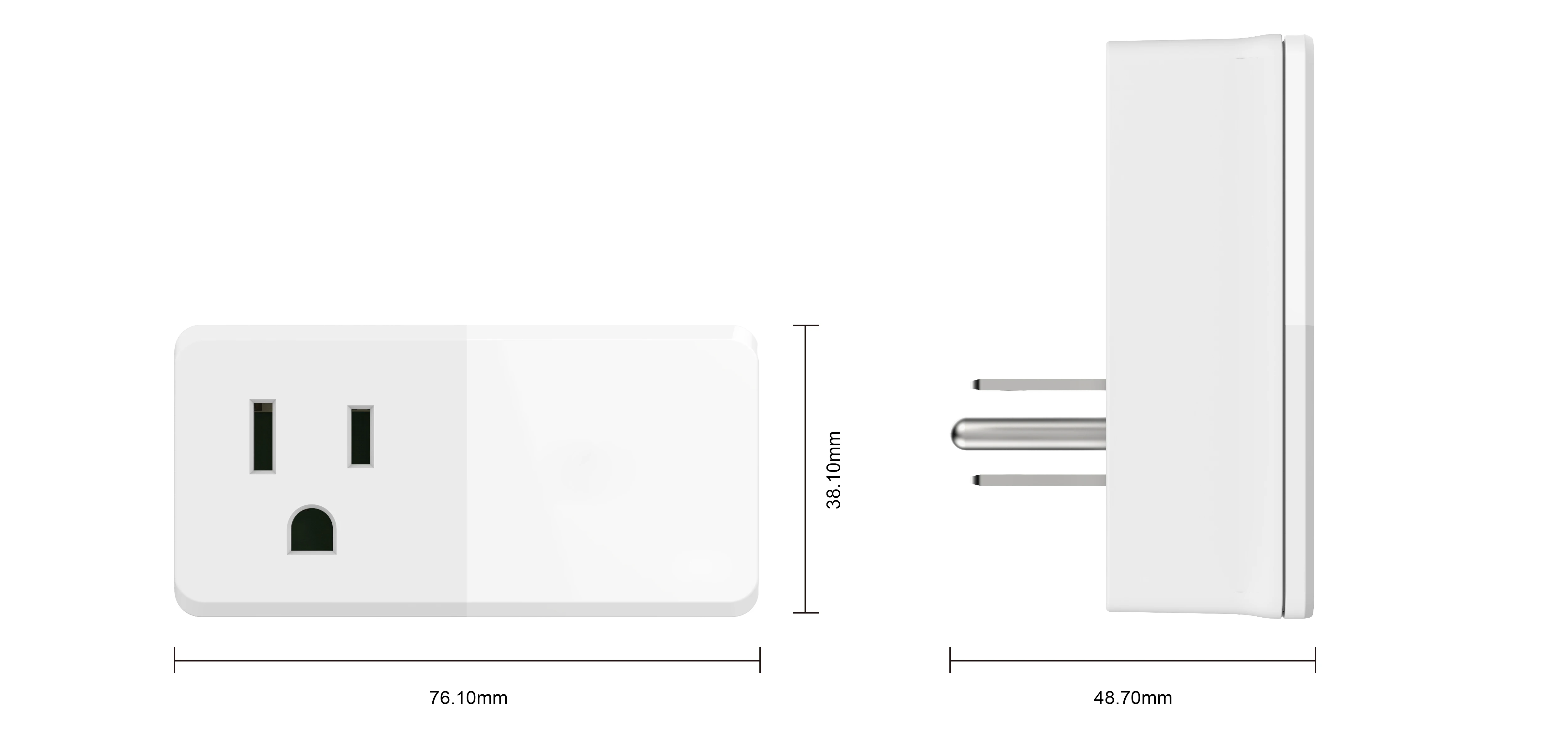 ШТЕПСЕЛЬНАЯ Розетка Wifi для США с мини-переключателем умного дома