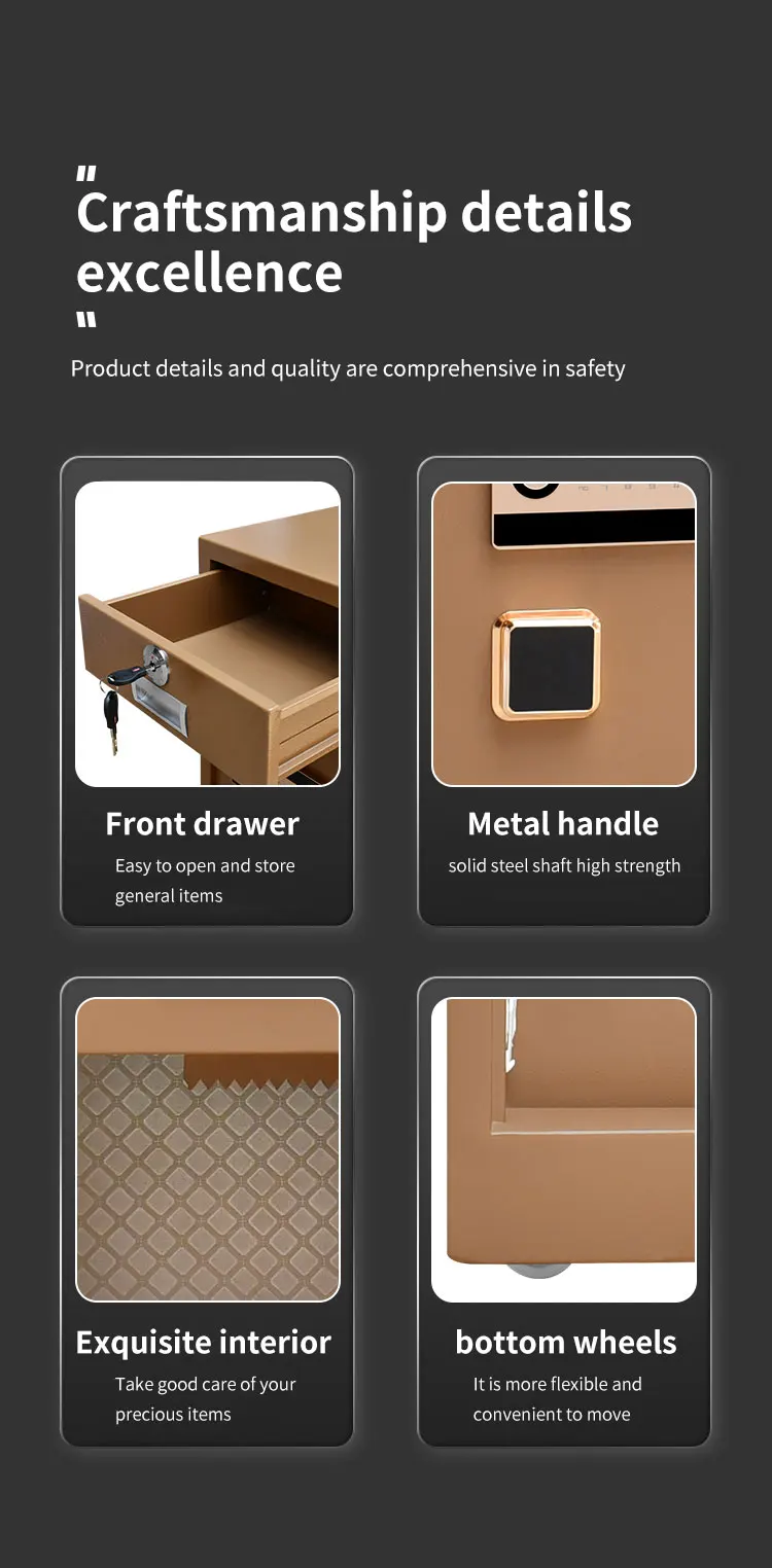 CEQSAFE Automatic Digital Security Fireproof Safe Box Store Money Electronic Safe Deposit Box manufacture