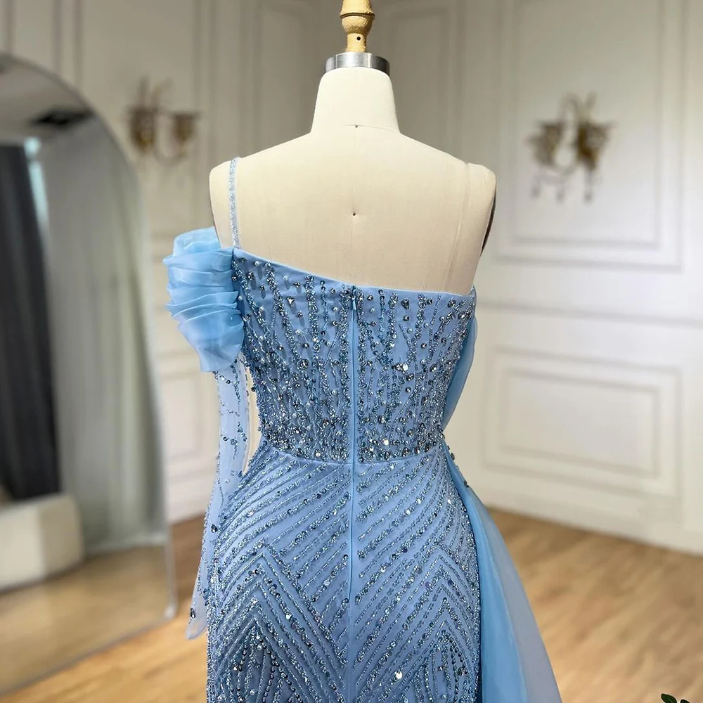 Blue/Nude/Caramel/Lilac Mermaid Elegant One Shoulder Evening Dresses Luxury Pearls Beaded for Women Wedding Party Gowns 2024| Alibaba.com Blue/Nude/Caramel/Lilac Mermaid Elegant One Shoulder Evening Dresses Luxury Pearls Beaded for Women Wedding Party Gowns 2024| Alibaba.com