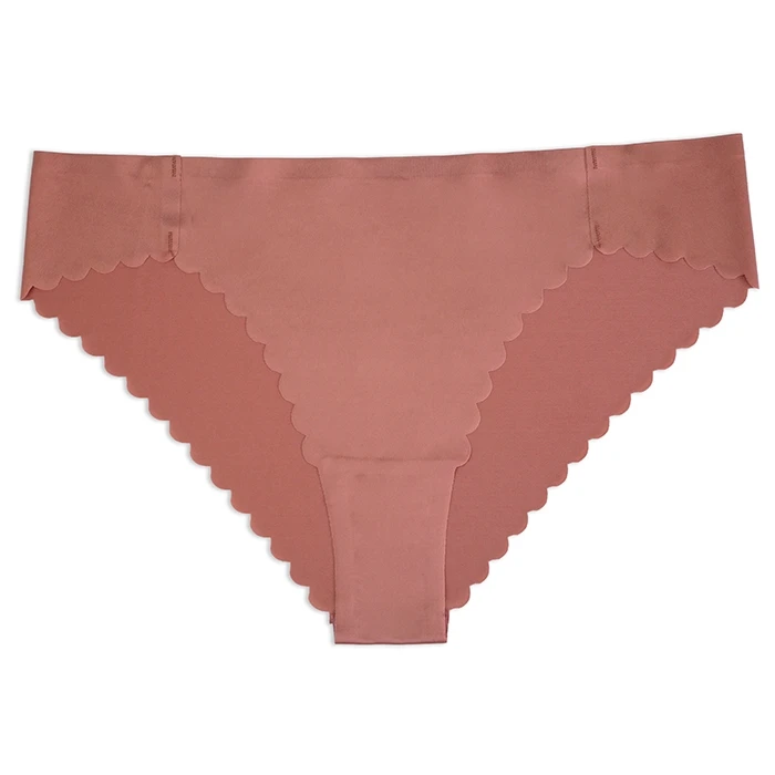 Factory Custom Seamless Traceless Ice Silk Female Underwear Invisibles Bragas Sin Costuras De Mujer  Wave Cut Panties for Women