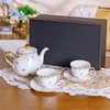 Ceramic Teapot + 2 Cups & Saucers