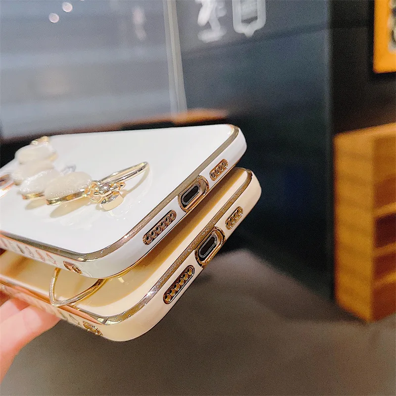 Laudtec Electroplated Bumper Back Cover Heart Wristband Plating Cell Phone Case For IPhone 13 Pro Max 12 Mini 11 XS XR manufacture