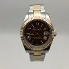 Rose Gold Case+Brown Dial