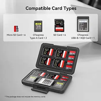For SMALLRIG EVA Water-Resistant Memory Card Holder Case 15 Slots for SD Micro SD CFexpress Type A/B XQD Card 3192 detail image