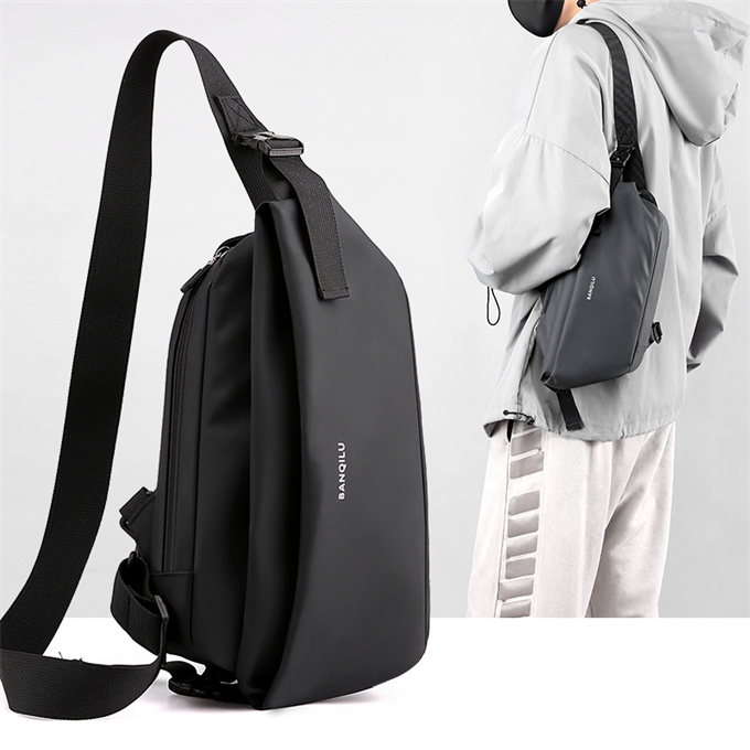Waterproof Unisex Sling Backpack - Multi Pockets Chest Bag