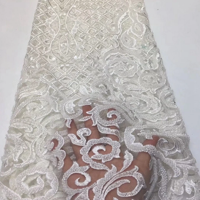 white french lace fabric