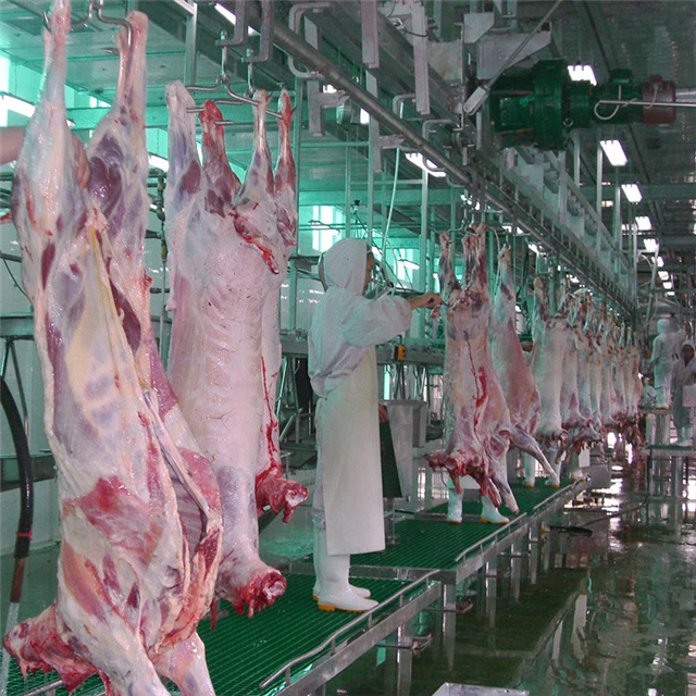 Automatic Goat Slaughtering Line With Lamb Butcher Abattoir Meat Process Machinery