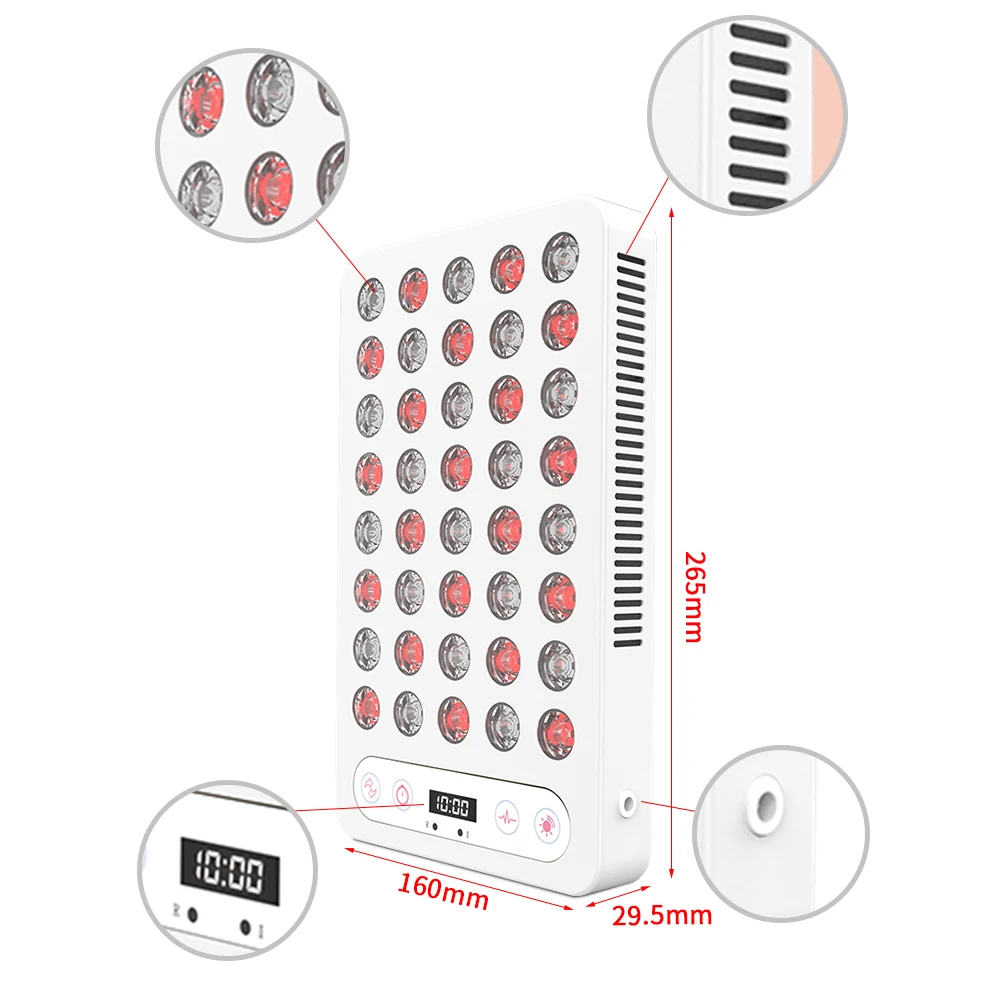 SGROW 2023 Newest Face Red Led Light Therapy Pain Relief Lamp Machine Infra Near Infrared Panel Body Care Device