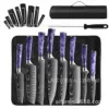Oxford cloth purple resin 11 piece set