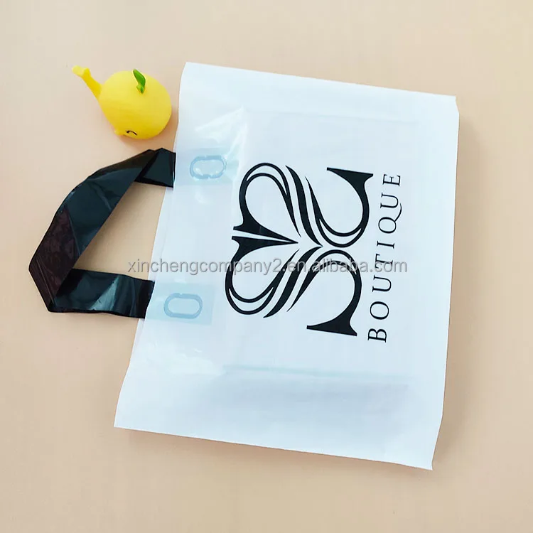 Biodegradable Custom Printed Shopping Handle Plastic Bag for Packaging Plastic Shopping Bag