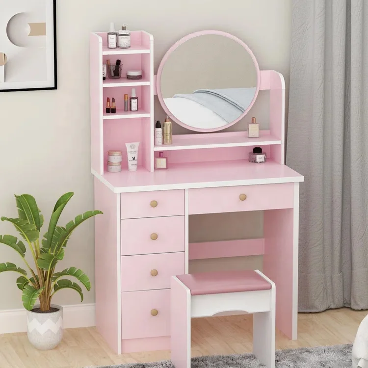 HAMPTON (CUSTOM MADE) 6 DRAWER DRESSING TABLE WITH MIRROR - 1800(H) x  1200(W) - ASSORTED COLOURS - My Furniture Store - Furniture and Bedding  Super Store - Australia