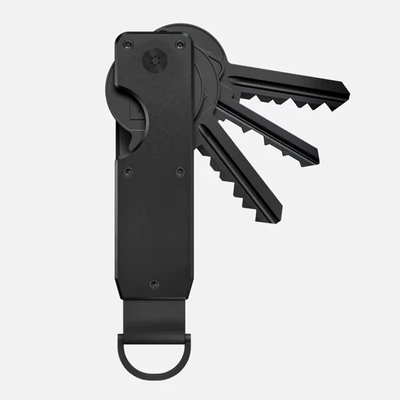 Klassischer Schlüsselorganizer Aus Aluminium Mit Kartenfach_voghion.com