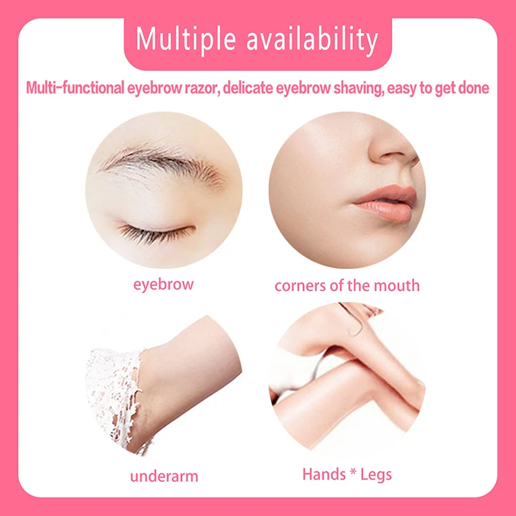 Portable Lady Beauty Tool Safety Eyebrow Shaving Razor Replaceable ...