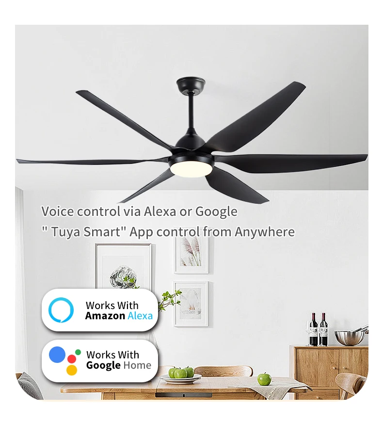product smart modern ceiling fan with led light and remote  reversible silent bldc motor 3cct dimmable abs blades  living room-9