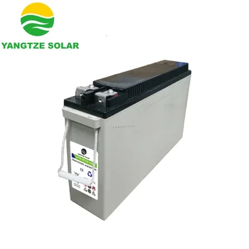 Gel 12v 125ah front terminal battery with 3 years warranty for UPS Telecom Solar System