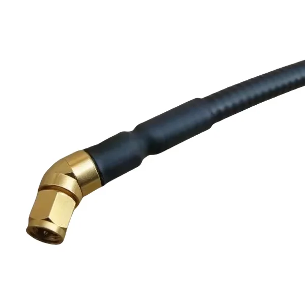 45 Degrees for SMA Male RF Connector for 1/4 Superflex Feeder Cable and FSJ1-50A Andrew