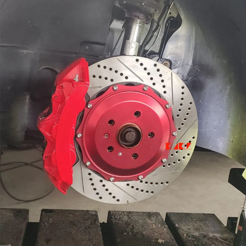 Klakle自動車部品GTS6ブレーキキャリパー6ビッグピストン380*34ミリメートルリアブレーキローターディスクホイール19リムトヨタランドクルーザー Klakle自動車部品GTS6ブレーキキャリパー6ビッグピストン380*34