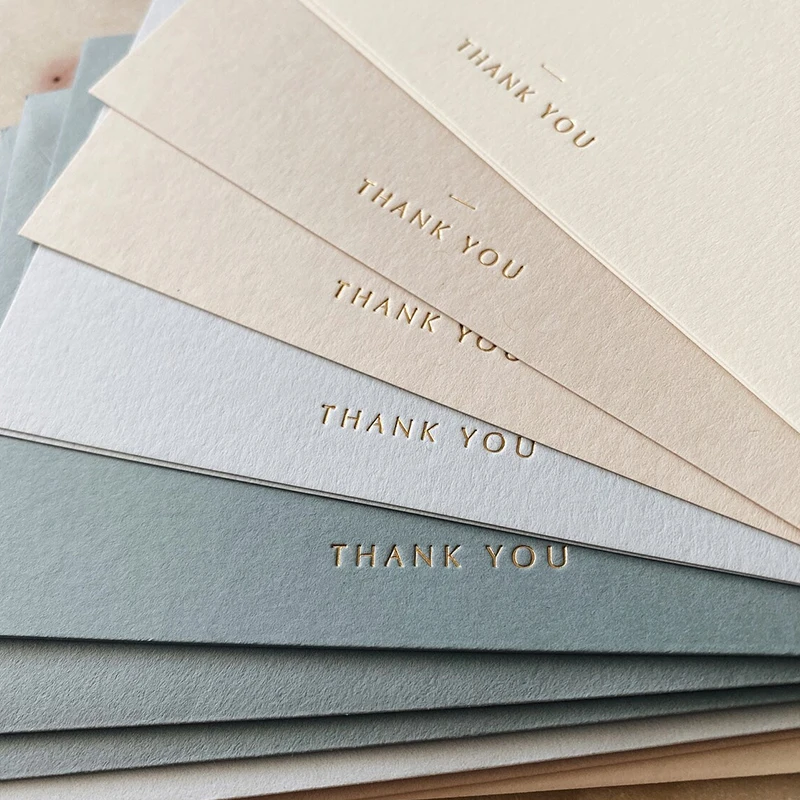 Recycled Custom Business Card Rose Pink Embossed Printed Paper Thank