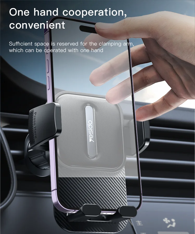Yesido C167 Private Mold Air Vent Phone Holder Adjustable Portable Car Holder For All Mobile Phone