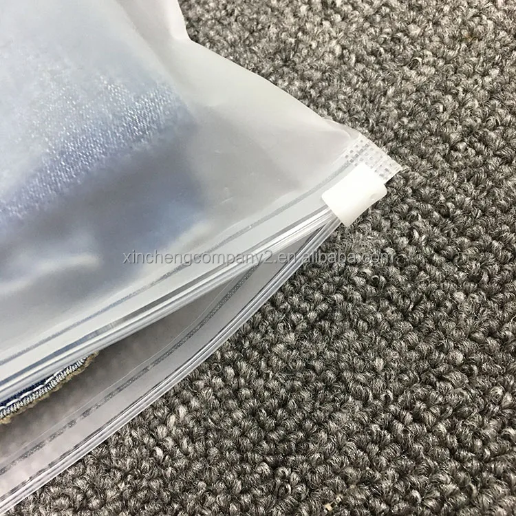 Custom Zipper Lock Custom Frosted Zipper Bags Zipper Garment Packaging Bag To For Clothes With