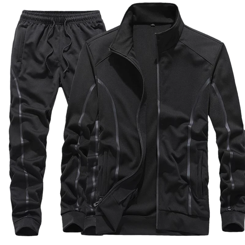 Sportswear Men's Suit Men's Large Size Collar Sports Suit Trendy Set Of ...