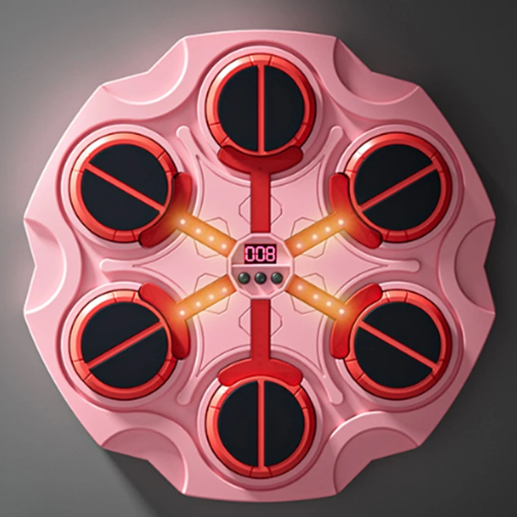 热卖家用运动玩具电子拳击墙目标拳击玩具儿童音乐拳击机