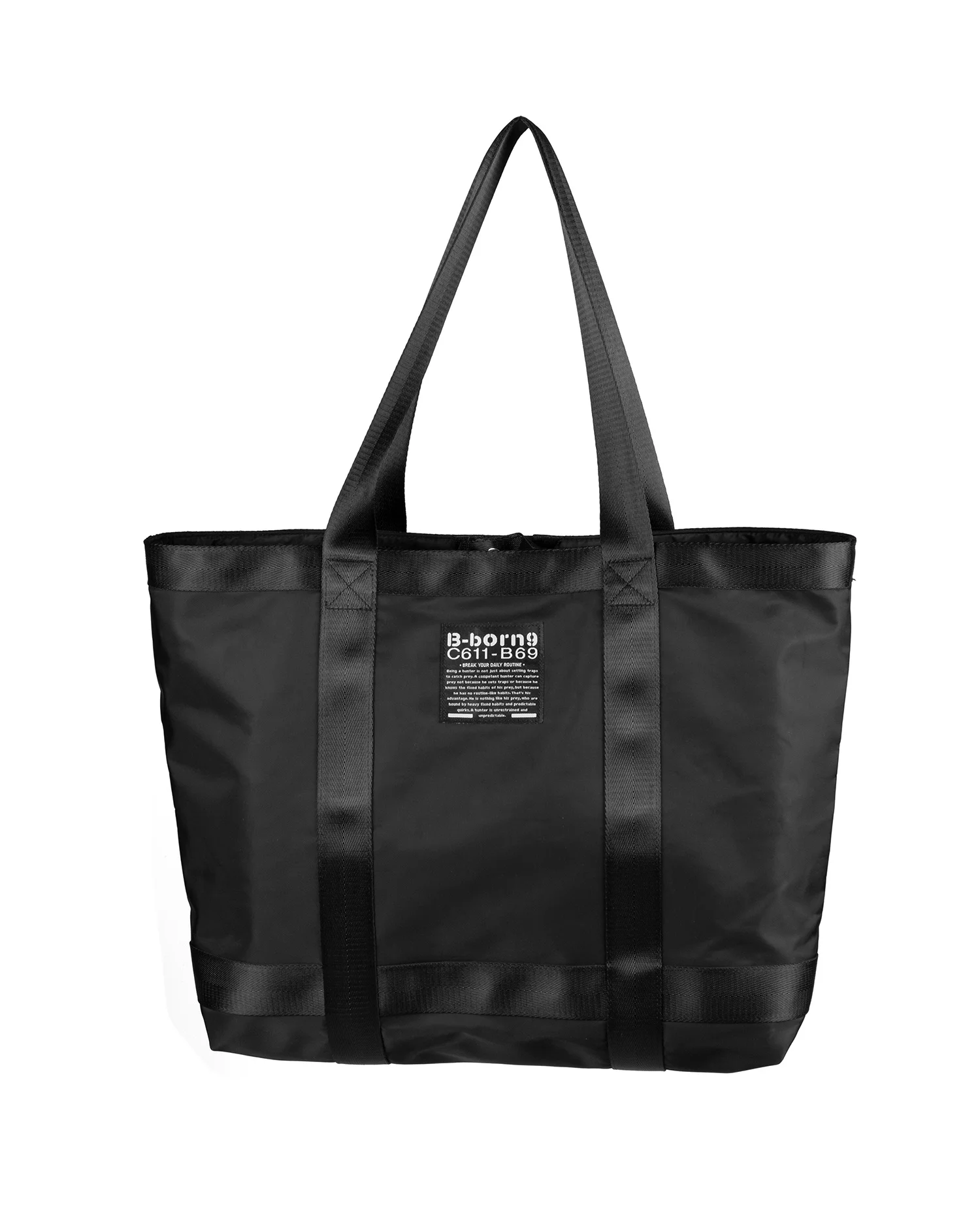 Sturdy Waterproof Canvas Tote Bag with Zipper Closure for Church Travel Summer/Winter Use Thick Strap Ladies Solid Shopping Bag