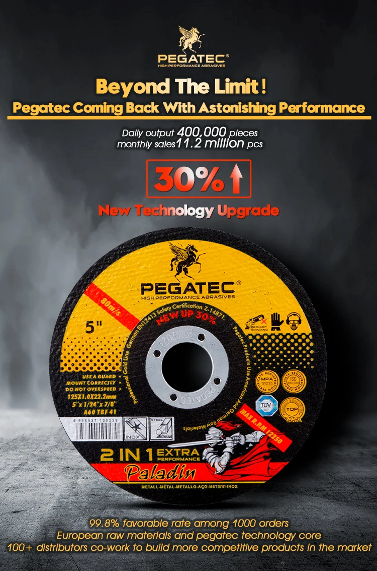 Pegatec Best Abrasive Factory 5'' Inch High Quality 125mm Metal Cutting