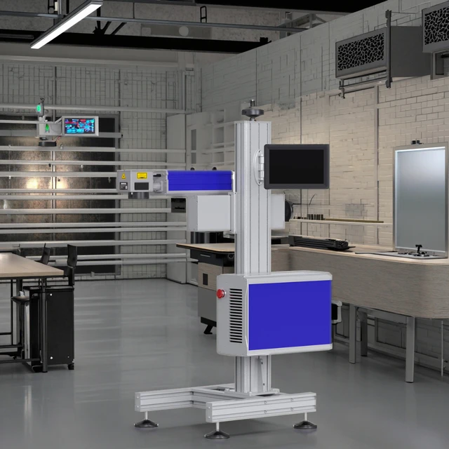 High-Speed Laser Marking Machine Easy Operate Continuous Pulsed  AIR Cooling Supports AI Format Brand Marking Machine
