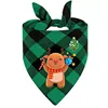Motif de cerf de Noël vert