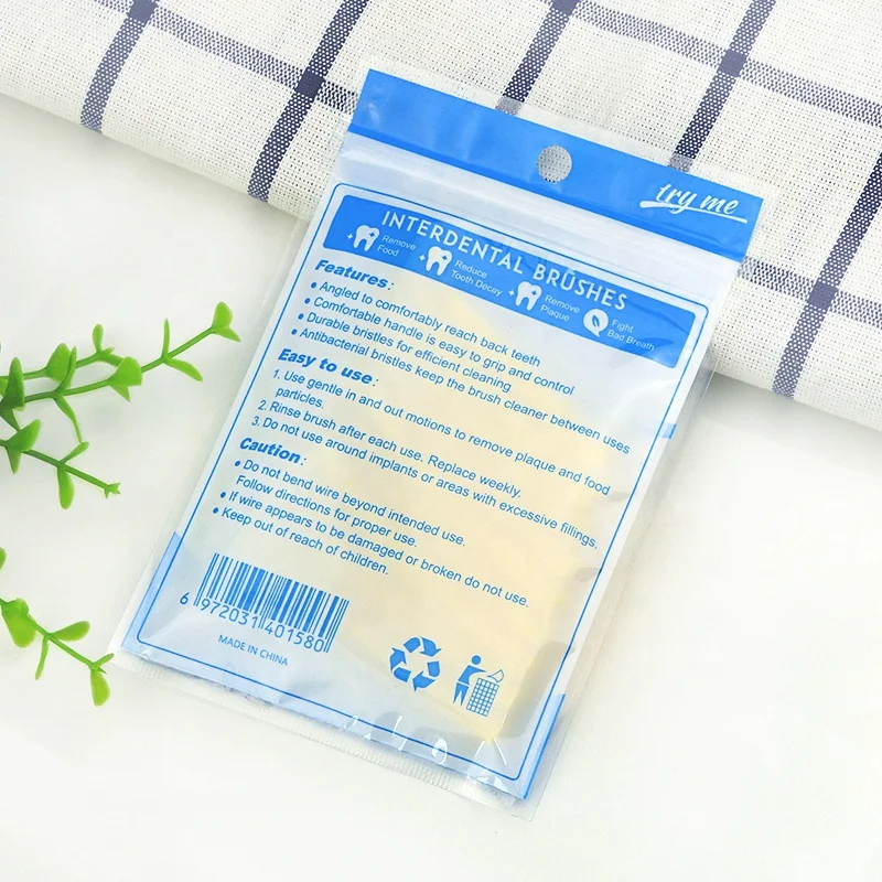ISO-Certified L-Shaped Refillable Toothbrush Dental Interdental Brush