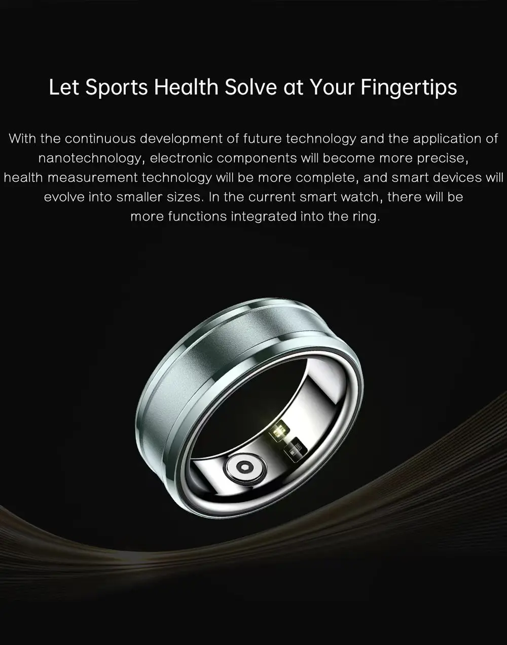 2024 Smart Health Ring Heart Rate Blood Oxygen Sleep Tracking Fitness ...