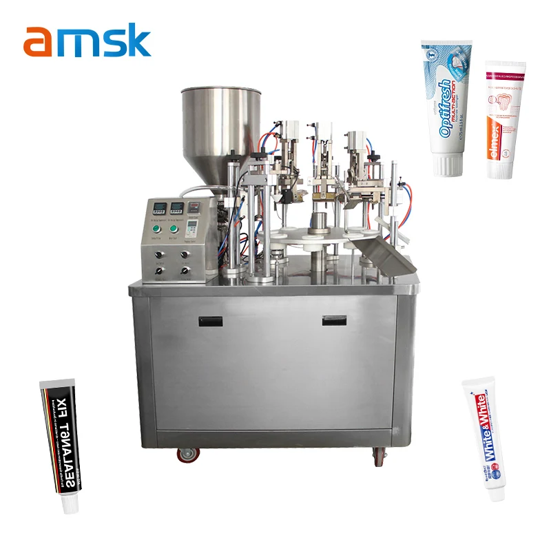 HZNF-60B Automatic Electric Ultrasonic Soft Plastic Tube Sealing Machine Toothpaste Cosmetics Cream Beverages Shampoo Glue