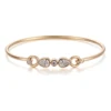 Real solid 18k gold lab diamond bracelet