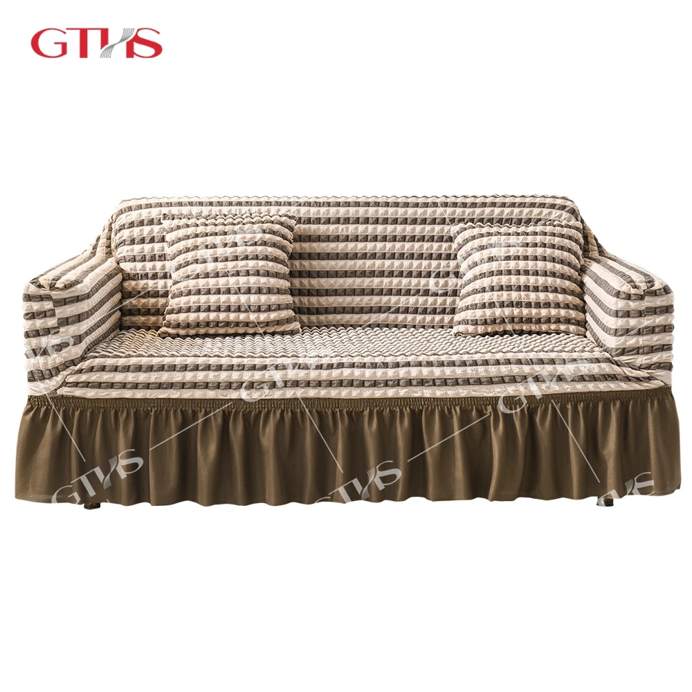 Design Luxury Wholesale Sofa Chair Covers Recliner Sofa Frill Jacquard