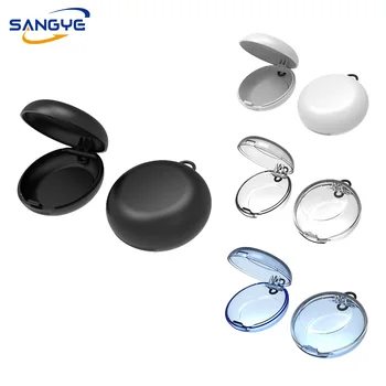 Custom Small Size Black Personal ABS Earphone Earbud Earplugs Carry Zipper Case