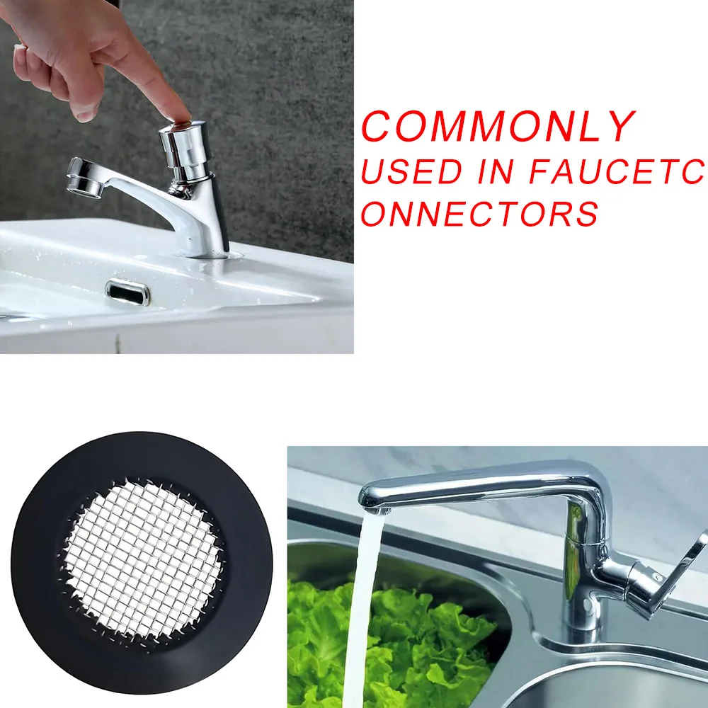Various Size Mesh Filter Screen Water Hose Silicone Filter Washer Gasket for Shower Head Water Tap Faucet Kitchen CLASSIC Modern