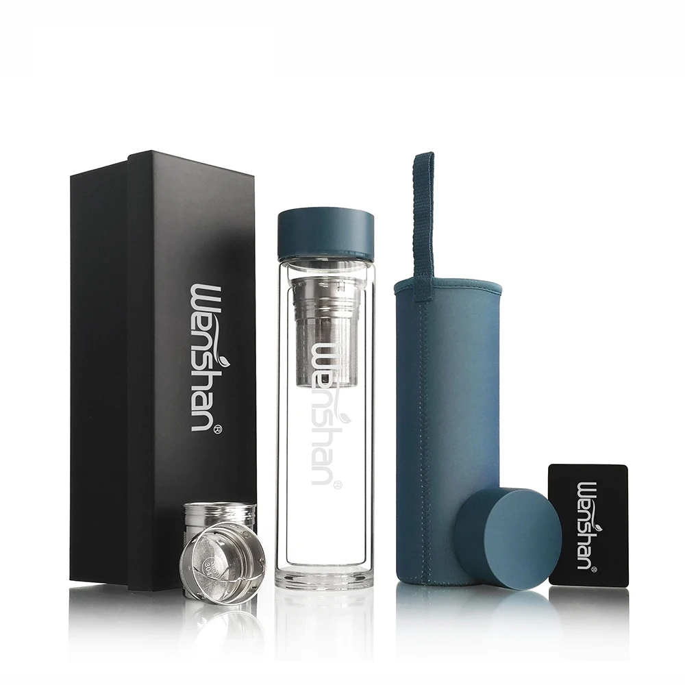 Бамбуковая крышка бутылка для воды Герметичность BPA бесплатно на заказ боросиликатное многоразовое стекло из нержавеющей стали стеклянная бутылка для взрослых